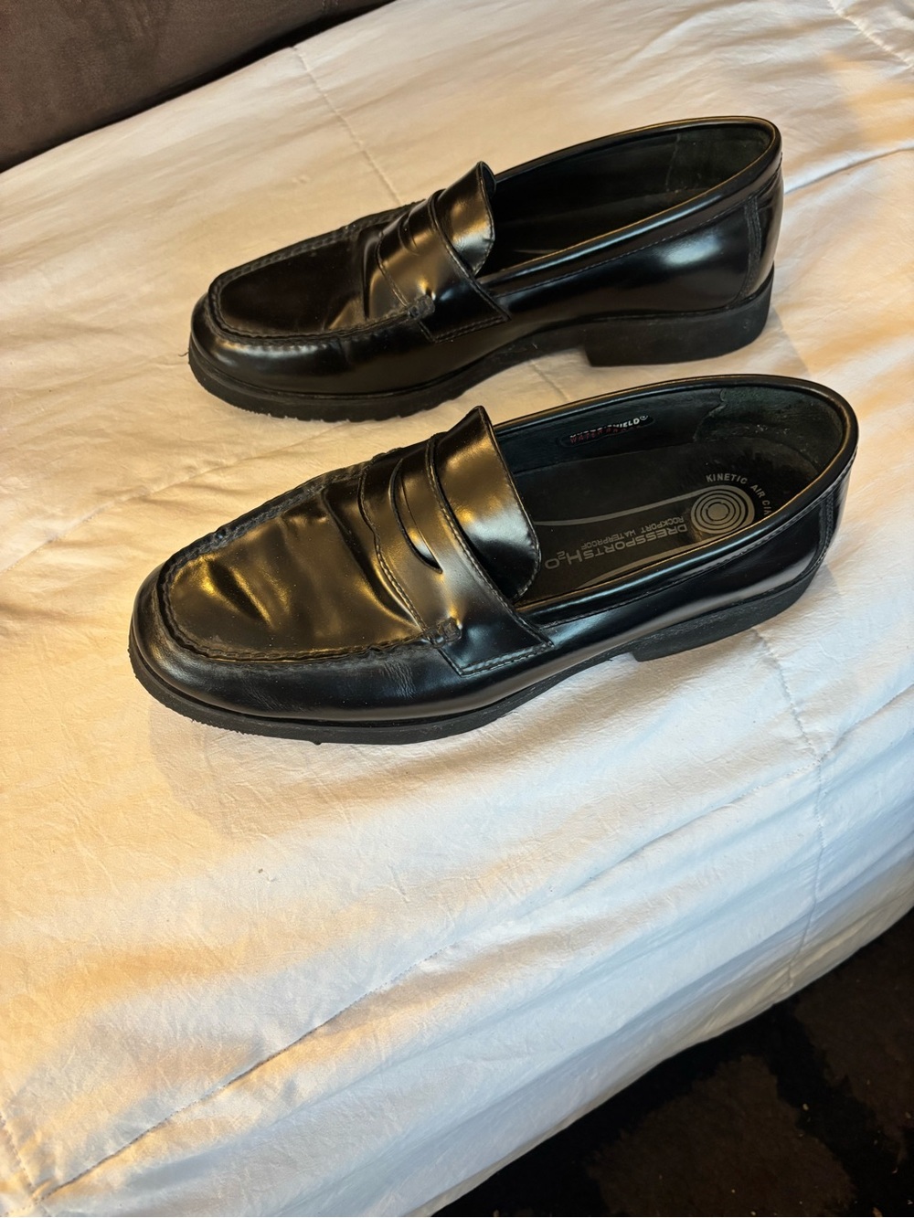 Rockport Classic Black Leather Men’s Penny Loafers - Picture 2 of 9